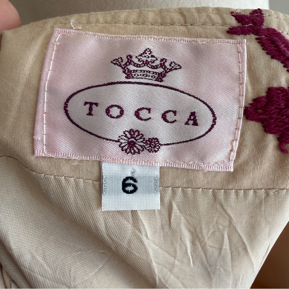 Tocca Wide Strap Embroidered Mini Dress 6 - Picture 3 of 6